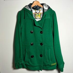 Billabong Green Double-Breasted Jacket